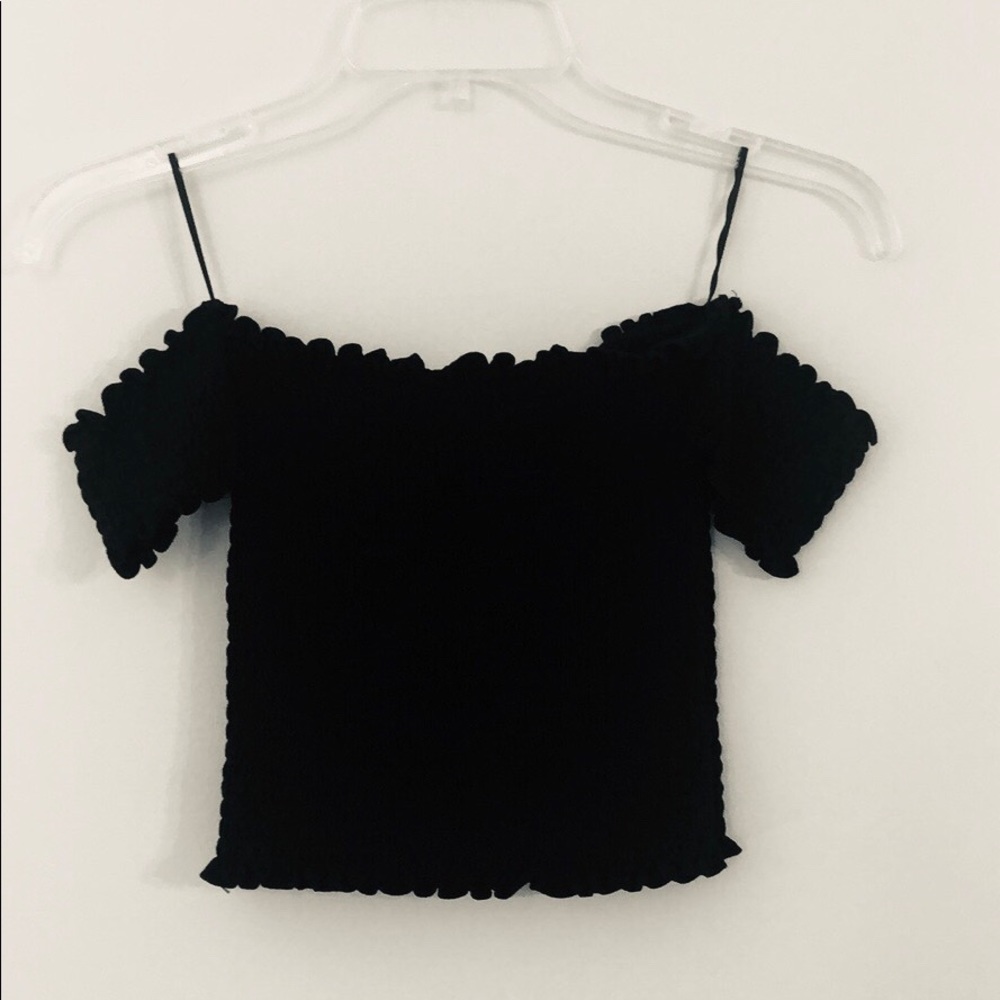 Black cropped shirt by Streetwear Society NWOT